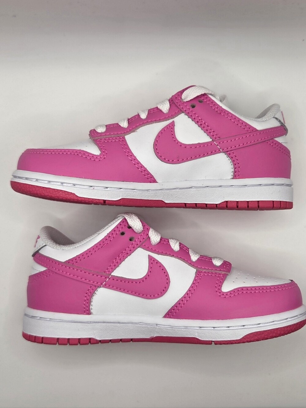 Nike Dunks Low Kids Size 11 Pink and White Low-Top Sneakers - Picture 2 of 7
